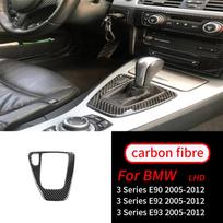 For BMW E90 E92 E93 3 Series 2005-2012 2PCS Real Carbon Fiber Car Window Switch Lift Panel Button Frame Cover E