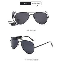 Glasses Toad Glasses Men'S Polarized Sunglasses Smart Eye Listening To Music Glasses Phone 208 gray