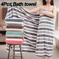 4pcs Extra Large Towel SuperAbsorbent Microfiber, Soft Quick Dry with, Vibrant Colorsfor Gym, Hotel, Hotel, Home Use, Linens, ContemporaryStyle, gray