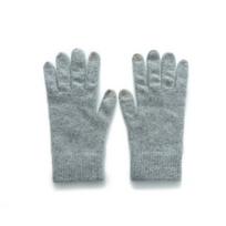 Lietimui jautrios pirštinės Kašmyro Rudens ir Žiemos Naujo Stiliaus Unisex Plokščios Šiltos Dviratininko Vėjo Neperpučiamos Megztos Penkių Pirštų One Size gray