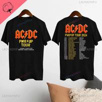2024 AC-DC Grupės 51 Metų Reti Vintažiniai Marškinėliai Those about To Rock Kasdieniai Lyriniai Trumpomis Rankovėmis Unisex Viršus TURAS PWRUP Medvilniniai Marškiniai 4XL brown