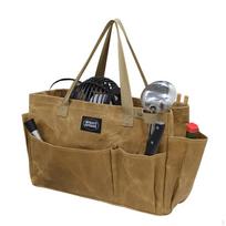 Camping Equipment Organizer Bag Travel Carrier for BBQ Tent Pegs chaki