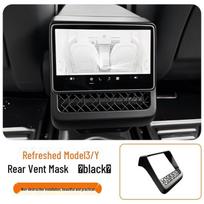 Tesla Model 3/Y Rear Air Outlet Protective Cover - Full Coverage Anti-Clogging Interior Accessory white