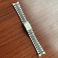 Rolex DATEJUST kietojo metalo laikrodžio apyrankė Jubilee verslo apyrankė Pilnas nerūdijantis plienas lenkta galinė dalis 17mm18mm19mm20mm21mm22 17mm sidabras