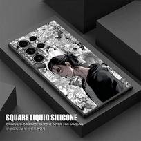 Attacks Manga on Titans Phone Case For Samsung Galaxy S24 Ultra Case S23 S21 S20 FE S22 9 Plus Note 20 Ultra Cover Mikasa Anime Samsung Note 10 gray