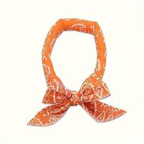 Ice Cooling Scarf Neck Wrap Headband Cooling Bandana Unisex Sun Protection Wristband Hair Tie for Sports Outdoor Activities Korean Packaging orange