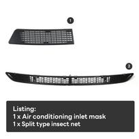 For Tesla Model 3 Highland 2024 Lower Bumper Anti Insect Net Anti Dust Proof Inner Vent Grille Cover Insect-proof Front Cover Option 3 gray