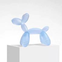 Baby Teething Toy Balloon Dog Shape Silicone Teether Soft Food Grade Chew Toy Safe for Infant Toddler Oral Care one size mėlyna