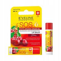 Eveline sos lip balm cherry with argan oil spf 10 15 g