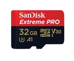 SANDISK Extreme PRO microSDHC 32GB (UHS-I U3, Class 10, V30, A1)