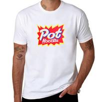 Pot Noodle Instant Snack design TShirt Sweat Resistant Workout Tee Shirt L white