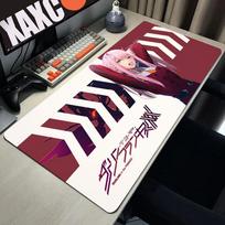 Gaming XL Large New Mousepad Anime Zero Two Darling in the Franxx Mouse Pad XXL Keyboard Pad Carpet Soft Non-Slip PC Mouse Mats 50cmx100cm(19.6x39.4inch)