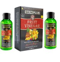 SKINPLUS Be amoniako vaisinio acto plaukų dažų gelis | Natūraliai juodas | Maitinantys plaukų dažai su blizgesiu ir minkštumu | 100ml × 2 red