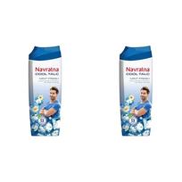 Navratna Cool Mint šviežias talkas | Momentinis prakaito sugėrimas ir vėsinantis poveikis |Kūno kvapo apsauga | Ilgai išliekantis gaivumas ir kvapas, 400 g gray