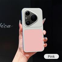 Phone Case For Huawei Pura 90 80 70 Ultra P50 P40 P60 Pro Plus Coque Candy PU Lambskin Camera Protection Soft Back Cover Huawei Pura 70 Pro oranžinė