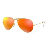 Ray-Ban Metaliniai Aviatorius Akiniai nuo Saulės Unisex Akiniai nuo Saulės RB3025-112-4D-58 Gold,58 orange