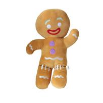 Gingerbread Man Anime Plush Toys Cookies Man Stuffed Doll Soft Sofa Cushion Room Decor Christmas Decor Xmas Gifts For Kids 30cm brown