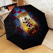 Football Villa Design Automatic Folding Umbrella - 8-Rib Travel Umbrella with Auto Open/Close & Portable Gifts for holidays or birthdays