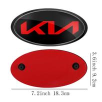 Automobilio priekinio variklio dangčio emblema, galinis ženklelis, logotipas, lipdukas KIA Sportage Ceed Sorento Cerato Optima Picanto Rio Soul K5 Stonic Niro Forte black