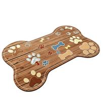 Quick-Dry Pet Placemat Easy Clean Pet Mat Eco-Friendly Feeding Mat  Dog 40cm 50cm ruda