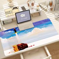 Rap Singer K-kanye W-west Mouse Pad Anti Slip Rubber Edge Locked Thickened Laptop Gaming Desk Mat 30x80cm