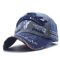 Kepurė vyriška moteriška retro beisbolo kepurė skalautas džinsas sena kepurė pavasaris ir ruduo laisvalaikio skydelis madingas vyras Adjustable gray