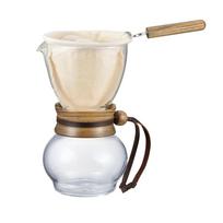 Hario Drip Pot Wood Neck, 1-2 servings, 240ml, DPW-1 beige