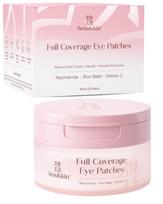 Seoulskin 360° Hydro Eye Patches | Brightens Dark Circles, Smooths Fine Lines & Reduces Puffiness | With Niacinamide, Rice Water & Vitamin C | 40 P white