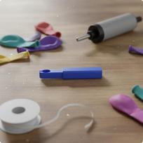 Balloon Knotter Fast Knotting Tying Tool Easy to Use Party Supply for Decorators, Event mėlyna