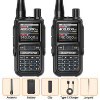 BAOFENG UV-5R Mini Walkie Talkie Multi Band Bluetooth Programming Wireless Copy Frequency 999CH AM FM Long Range Two Way Radio USB Plug