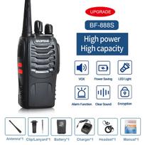 2/4/6PCS Baofeng 888S UHF Two-Way Walkie Talkie 400-470MHz 16CH USB/EU/US Ham Portable Radio Transceiver for Hunting Hotel US