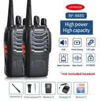 2/4/6PCS Baofeng 888S UHF Two-Way Walkie Talkie 400-470MHz 16CH USB/EU/US Ham Portable Radio Transceiver for Hunting Hotel USB Plug