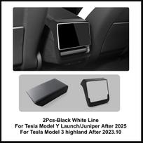 For Tesla Model Y Juniper/Model 3 2026 Up Rear Screen Frame Ventilation Mask Protector Cover Armrest Box Cover Pad Accessories