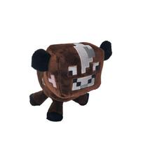 Minecraft pliušiniai žaislai Mažas rožinis paršelis Mažas voras Mažas Endermanas Bitės lėlė 16cm little brown cow