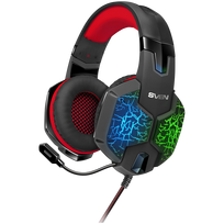 SVEN Gaming headphones with microphone AP-U988MV, black and red