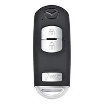 2/3/4 mygtuko nuotolinio automobilio rakto korpusas raudonas, skirtas Mazda 3 6 CX-3 CX-5 Axela Atenza, su avarinio rakto neapipjaustytu ašmenimis gray