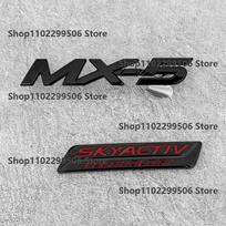 Mazda MX5 blizgios juodos ABS priekinės grotelės emblema, galinės bagažinės raidės Lipdukas, skirtas Mazda MX-5 Miata NC ND Logotipas Aksesuarai MX5 NC