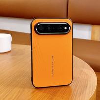 Dėklas Huawei Pura X View 5G, itin plonas, draugiškas odai, prabangus matinis odinis, atsparus smūgiams, apsauginis, kietas galinis dangtelis, priedai Huawei Pura X View oranžinė
