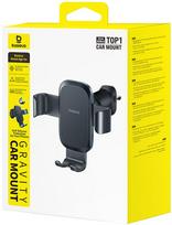 Automobilinis telefono laikiklis Baseus Metal Age Go Gravity, 4.7 - 7.2 ", juoda sp.
