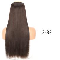 MISS WIG ilgi ir glotnūs sintetiniai priauginimai su 5 spaustukais Vientisas 32 colių plaukų papuošalas juodi blondinai netikri plaukai moterims 55 cm gray