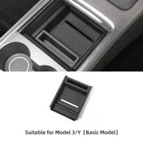 LUCKEASY Tesla Model 3 Model Y Centrinio valdymo servetėlių laikymo dėžutė Interjero aksesuarai Automobilio centrinis porankis Laikymas Tvarkymas M3Y-ST46A gray