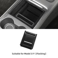 LUCKEASY Tesla Model 3 Model Y Centrinio valdymo servetėlių laikymo dėžutė Interjero aksesuarai Automobilio centrinis porankis Laikymas Tvarkymas M3Y-ST46C