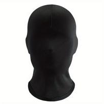 1vnt juoda slidinėjimo kaukė pilna danga balaclava vėjui atspari veido kaukė Elastinga kvėpuojanti galvos skara, Helovino kaklo getrai moterims ir vyrams 1Pc Nonporous black