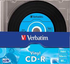 Verbatim CD-R AZO Vinyl 700MB Slim Case 10-pack