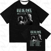 One Ok Rock DETOX Turo 2025 Marškinėliai Mados Vyriški/moteriški Drabužiai Vintažiniai Harajuku Greitai džiūstantys Drabužiai Punk Marškinėliai M gray