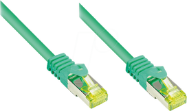 Good Connections Patch cable with Cat.7 bulk cable green 5m