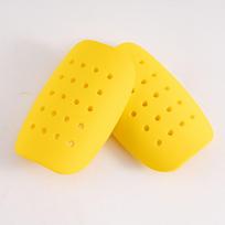 5 Colors Soccer Shin Pads Cover Breathable Leg Protector New Shin Pads  Kids Boys Men 15x9cm red