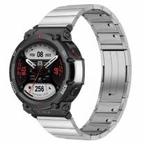 Metalinė apyrankė Huami Amazfit T-rex 3/2/1 nerūdijančio plieno apyrankė Amazfit T-rex Ultra/Pro reguliuojama išmaniojo laikrodžio apyrankė for T-rex 2 black