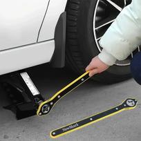 Universal Labor-saving Car Jack Handle Lever Crank Handle With Wrench Tool Portable Car Mounted Repair Accessory For Auto Tire Replacement Emergency U geltona