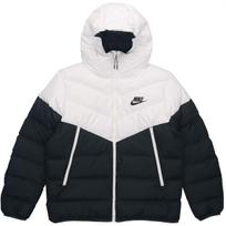 Nike Sportswear NSW Pūkinė Laisvalaikio Sportinė Striukė su Gobtuvu Pūkinė Striukė Juoda Vyriška CU0226-101 S white